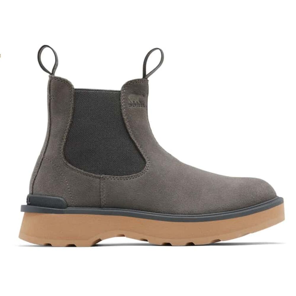 Sorel Women's Hi-Line Chelsea Boot Quarry Tawny Buff Suede Size 8 NIB Waterproof